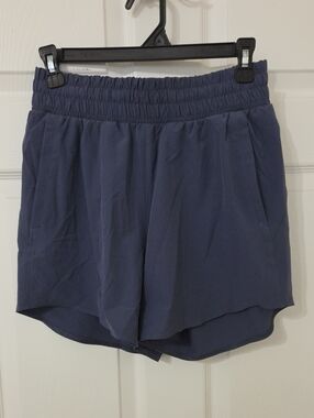 Under Armour Women's Elastic-Waist Navy Blue Casual Shorts